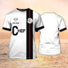 Joycorners Chef Shirt Cook Personalized Name 3D T Shirt Chef Uniform Special Chef Design