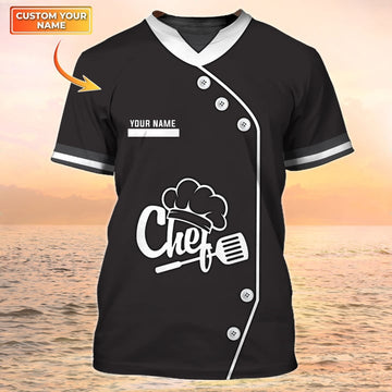 Joycorners Chef Clothing Chef Uniform Custom Chef T-Shirt