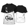 Joycorners Chef Tee Shirt Chef Wear Cook Clothing Custom Chef Uniform Black & White