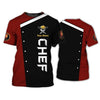 Joycorners Chef T Shirts Custom Cook T Shirts Black & Red