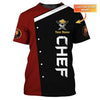 Joycorners Chef T Shirts Custom Cook T Shirts Black & Red