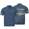 Joycorners Chef Personalized Tee Shirt Waiter Apparel Waiter Wear Cook Shirts Waiter Uniform Blue