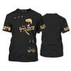 Golden Haircut & Shaves Barber Shop Personalized Name 3D Shirt