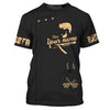Golden Haircut & Shaves Barber Shop Personalized Name 3D Shirt