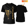 Golden Haircut & Shaves Barber Shop Personalized Name 3D Shirt