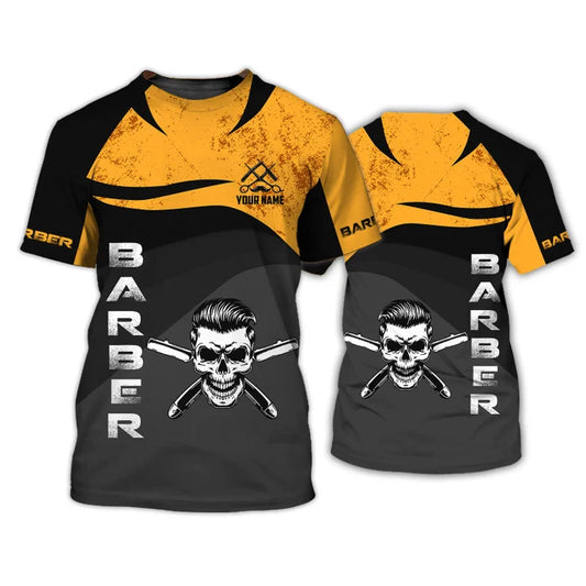Barber Shop Personalized Name 3D Shirt