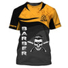 Barber Shop Personalized Name 3D Shirt