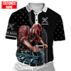 Joycorners Custom Name Auto Mechanic Leather Pattern Printed 3D Shirt