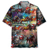 HORSE RACING COLOR HAWAIIAN SHIRT