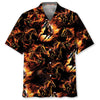 HORSE RACING FIRE HAWAIIAN SHIRT