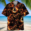 HORSE RACING FIRE HAWAIIAN SHIRT