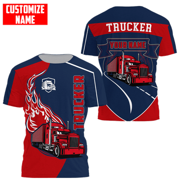 Joycorners Truck Personalized Name Shirts Truck Driver Lover