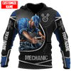 Joycorners Personalized 3D All Over Print Mechanic T Shirt Work Shirts For Mechanical