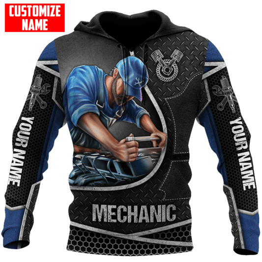 Joycorners Personalized 3D All Over Print Mechanic T Shirt Work Shirts For Mechanical