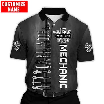 Joycorners Custom Name Mechanic Unisex Printed 3D Shirt