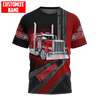 Joycorners Truck Personalized Name Shirts Truck Driver Lover