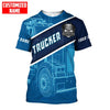 Joycorners Truck Personalized Name Shirts Truck Driver Lover