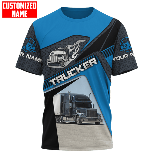 Joycorners Truck Personalized Name Shirts Truck Driver Lover