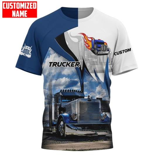 Joycorners Truck Personalized Name Shirts Truck Driver Lover