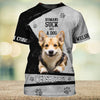 Joycorners Welsh Corgi Lover Humans Suck Get A Dog 3D Custom Name And Dog Full Print Shirts