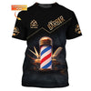 Barber Tools Personalized Name 3D Shirt