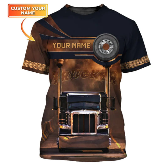 Joycorners Truck Personalized Name Shirts Truck Driver Lover