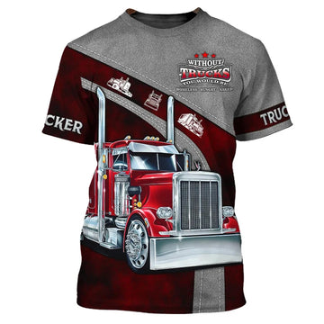 Joycorners Truck Personalized Name Shirts Truck Driver Lover