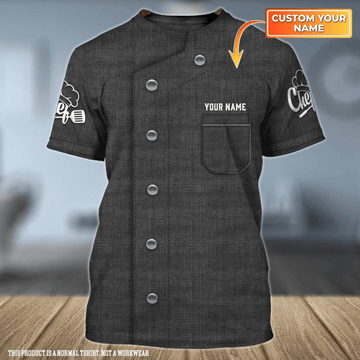 Joycorners Chef Uniform Custom Name 3D Shirt