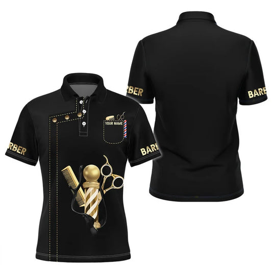 Barber Clothing Personalized Name 3D Shirt