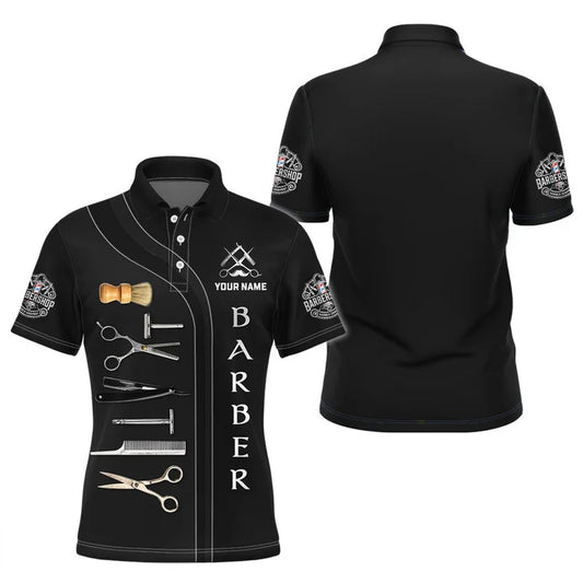 Barber Tools Personalized Name 3D Shirt