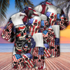 Joycorners SKULL CHEF AMERICA INDEPENDENCE DAY HAWAIIAN SHIRT HOODIFIZE