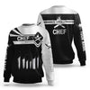 Joycorners CHEF TSHIRT COOK 3D ALL OVER PRINTED BLACK & WHITE CUSTOM NAME 3D SHIRTS
