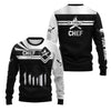 Joycorners CHEF TSHIRT COOK 3D ALL OVER PRINTED BLACK & WHITE CUSTOM NAME 3D SHIRTS