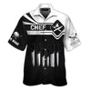 Joycorners CHEF TSHIRT COOK 3D ALL OVER PRINTED BLACK & WHITE CUSTOM NAME 3D SHIRTS