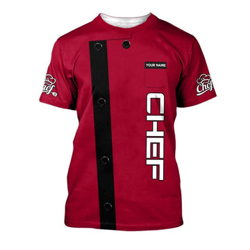 JOYCORNERS CHEF PERSONALIZED SHIRT CHEF APPAREL CHEF WEAR COOK SHIRTS CHEF UNIFORM