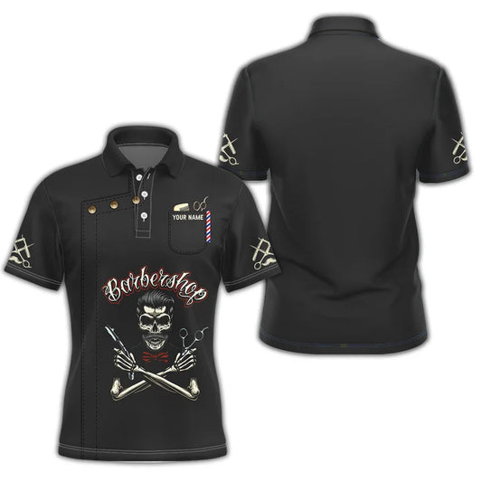 Barber Shop Personalized Name 3D Shirt