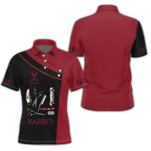 Barber Clothing Personalized Name 3D Shirt