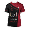 Barber Clothing Personalized Name 3D Shirt