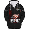 Barber Tools Personalized Name 3D Shirt