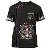 Barber Tools Personalized Name 3D Shirt