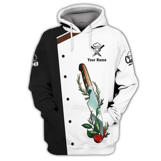 Joycorners PERSONALIZED NAME 3D CHEF SHIRTS FOR MEN AND WOMEN