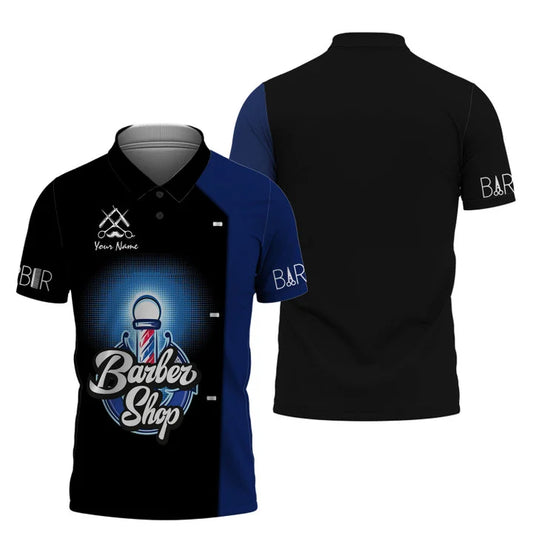 Barber Tools Personalized Name 3D Shirt