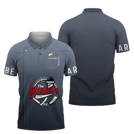 Barber Tools Personalized Name 3D Shirt