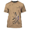 Barber Tools Personalized Name 3D Shirt