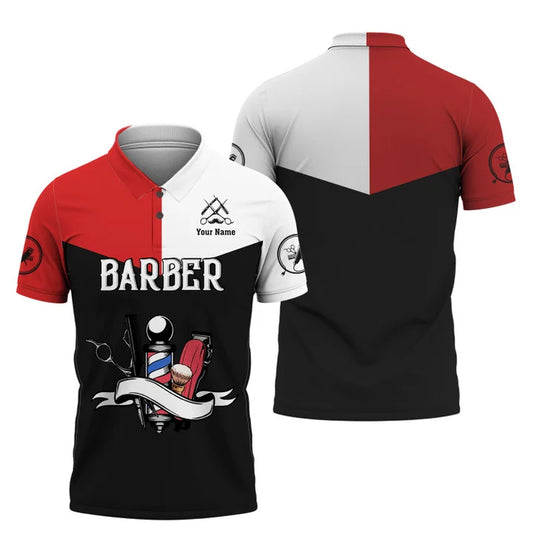 Barber Tools Personalized Name 3D Shirt