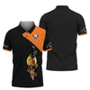 Joycorners SKULL CHEF KNIFE 3D SHIRTS CUSTOM CHEF UNIFORM BLACK & ORANGE