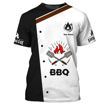 Joycorners BBQ CHEF PERSONALIZED NAME 3D SHIRTS GIFT FOR BBQ CHEFS