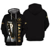 Barber Tools Personalized Name 3D Shirt