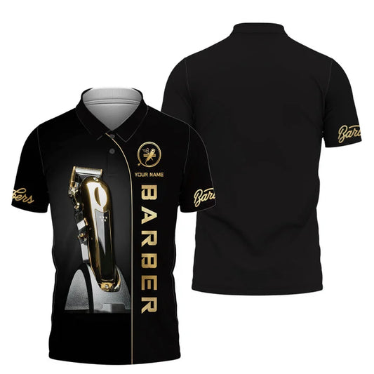 Barber Tools Personalized Name 3D Shirt