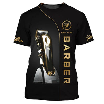 Barber Tools Personalized Name 3D Shirt
